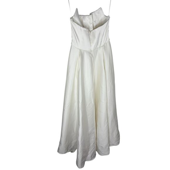 Sau Lee Heidi Wedding Gown Satin Strapless Bridal Formal Fairytale Princess Sz 6 - Picture 7 of 12
